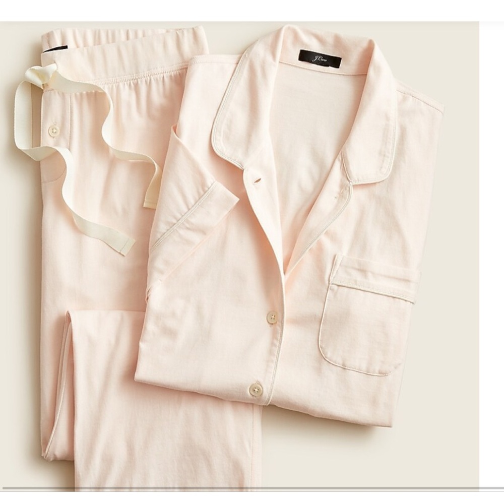 J.Crew Dreamy short sleeve cropped pajama set